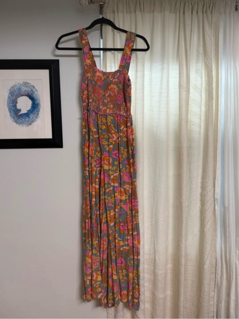 NATURAL LIFE Floral Maxi Jumpsuit - Pink, Orange & Yellow